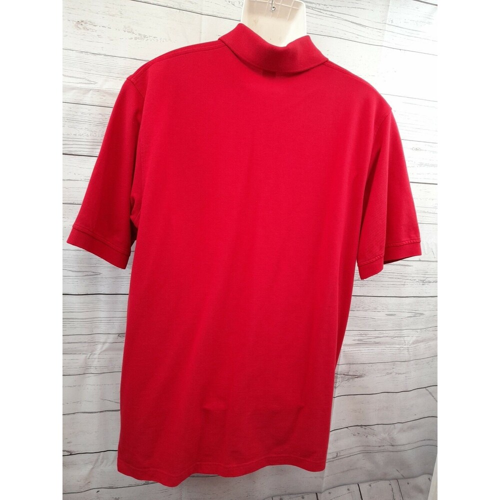 Vtg Mens Hunt Club Golf Polo Shirt Red Short Sleeve New with tags L - Picture 3 of 11